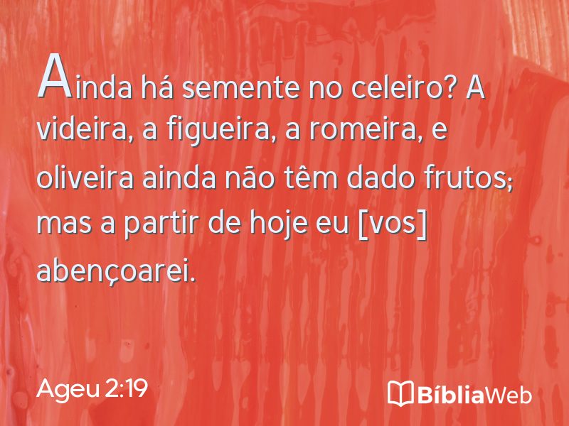 Ageu 2:19 em imagem para compartilhar