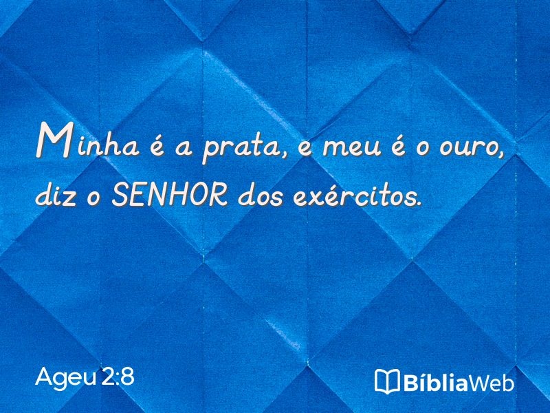 Ageu 2:8 em imagem para compartilhar