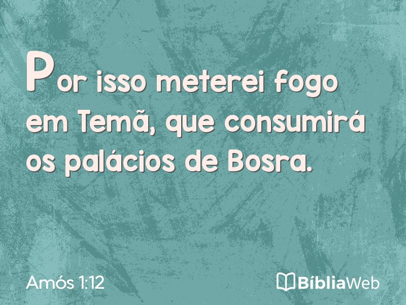 Amós 1:12 em imagem para compartilhar