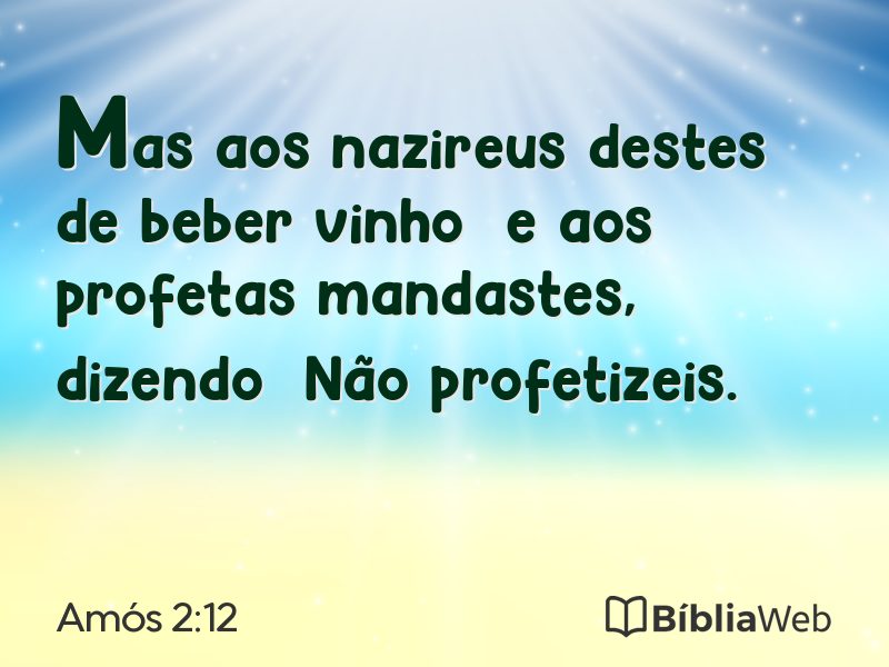 Amós 2:12 em imagem para compartilhar
