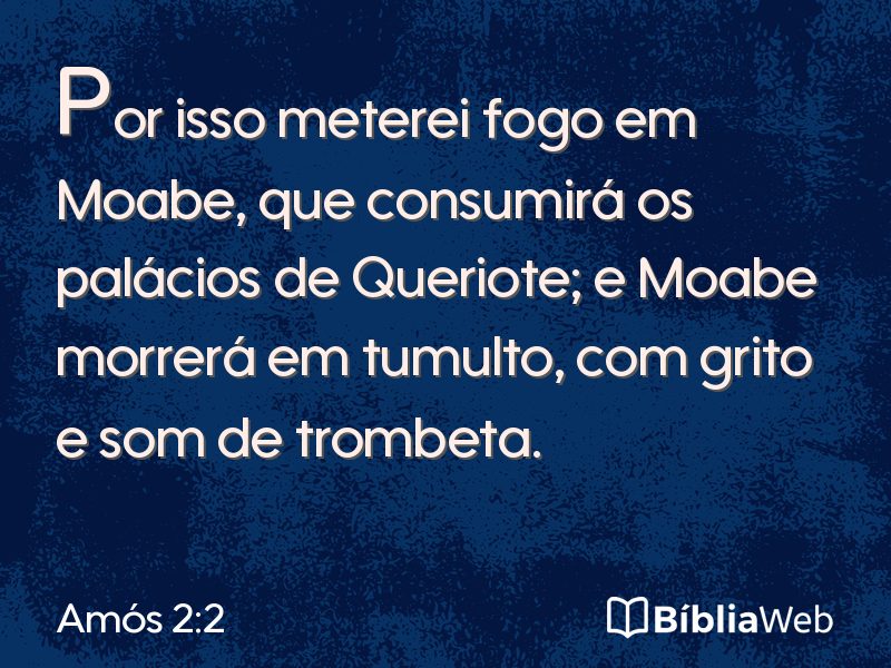 Amós 2:2 em imagem para compartilhar
