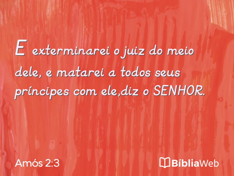 Amós 2:3 em imagem para compartilhar