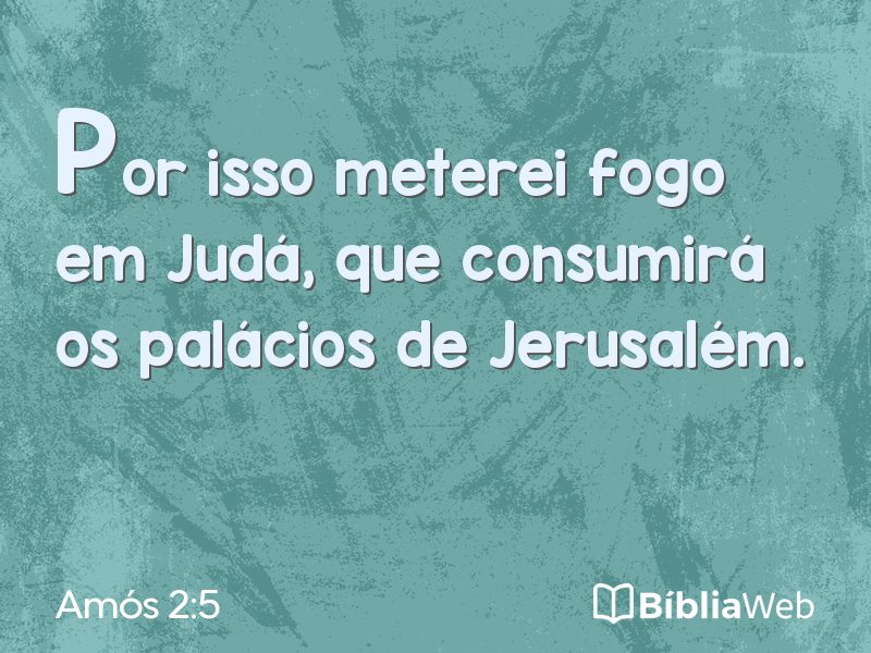 Amós 2:5 em imagem para compartilhar
