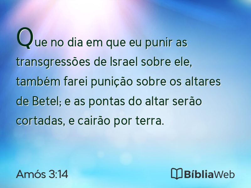 Amós 3:14 em imagem para compartilhar