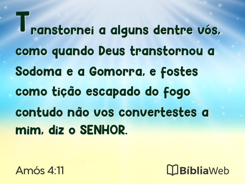 Amós 4:11 em imagem para compartilhar