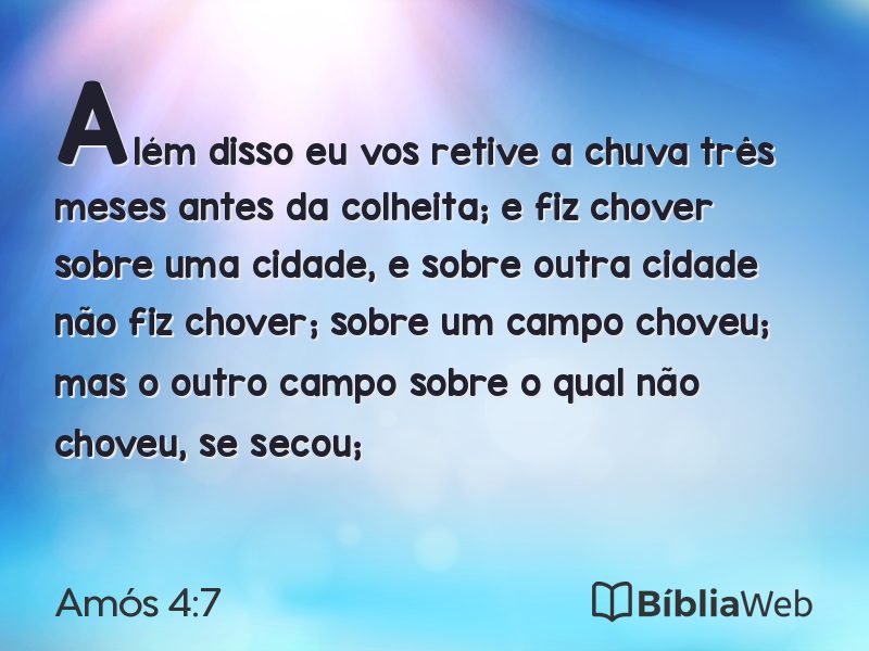 Amós 4:7 em imagem para compartilhar