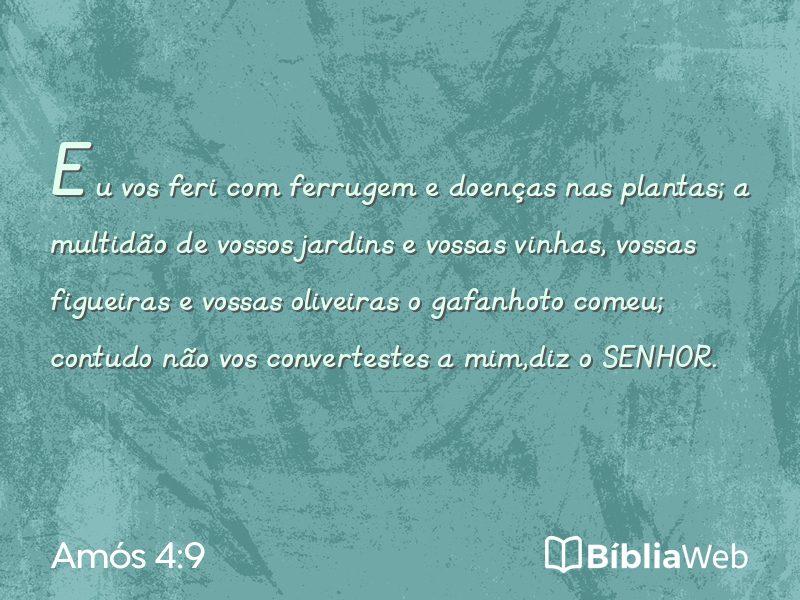 Amós 4:9 em imagem para compartilhar
