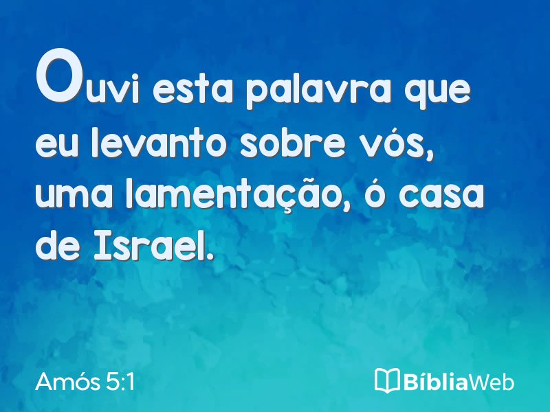 Amós 5:1 em imagem para compartilhar
