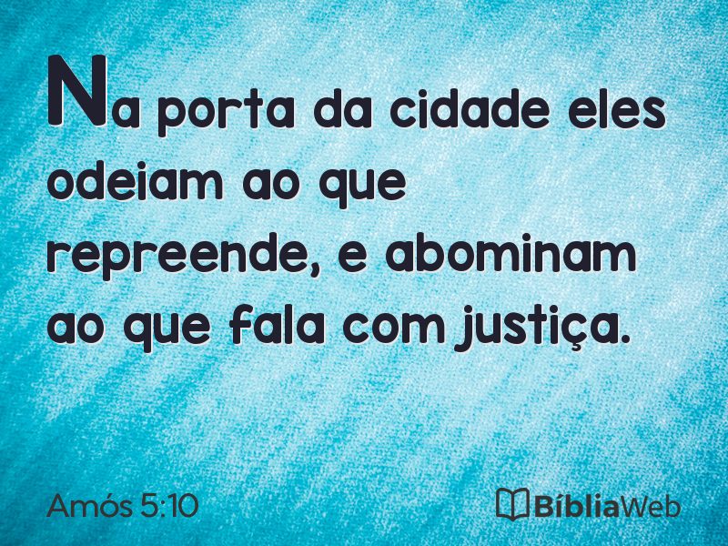 Amós 5:10 em imagem para compartilhar