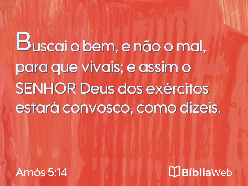 Amós 5:14 em imagem para compartilhar