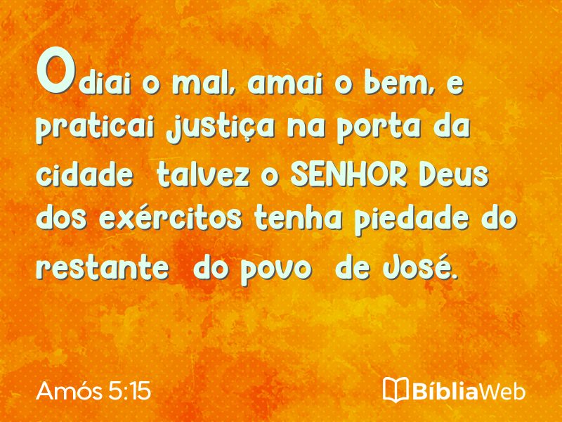 Amós 5:15 em imagem para compartilhar