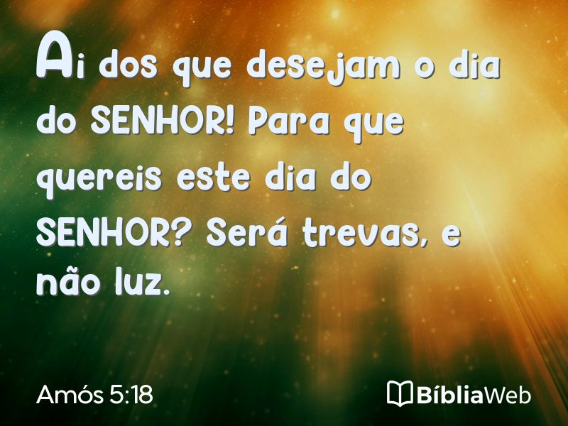 Amós 5:18 em imagem para compartilhar