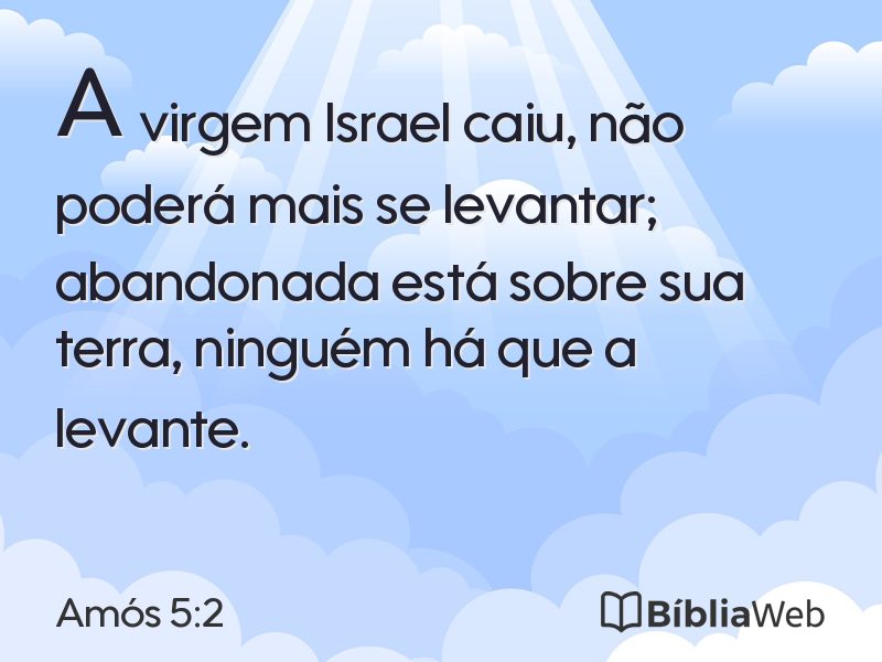 Amós 5:2 em imagem para compartilhar