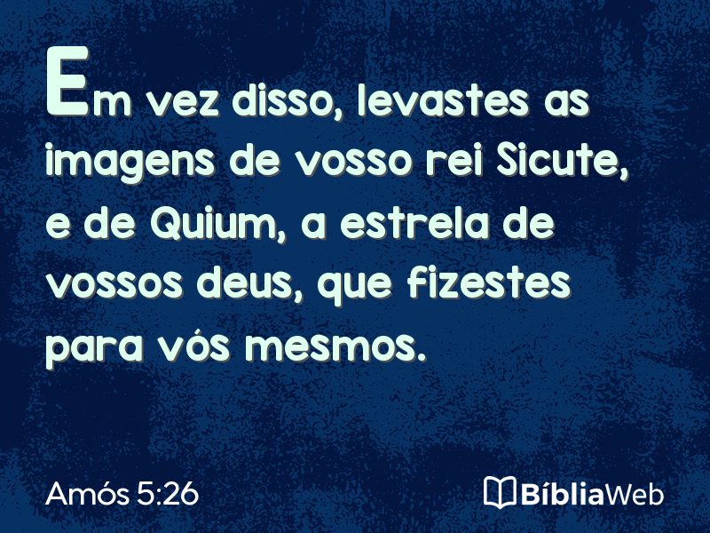 Amós 5:26 em imagem para compartilhar