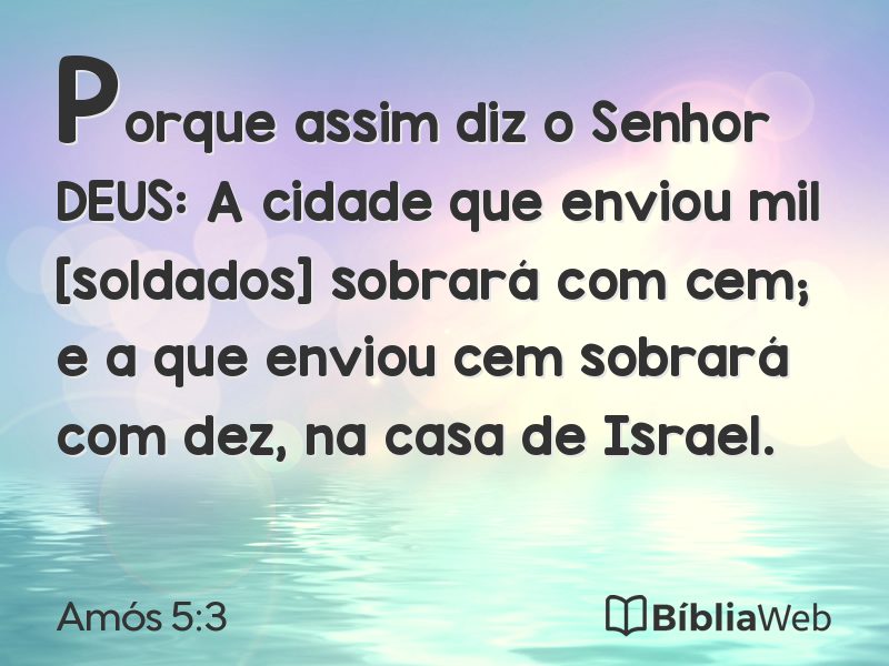 Amós 5:3 em imagem para compartilhar