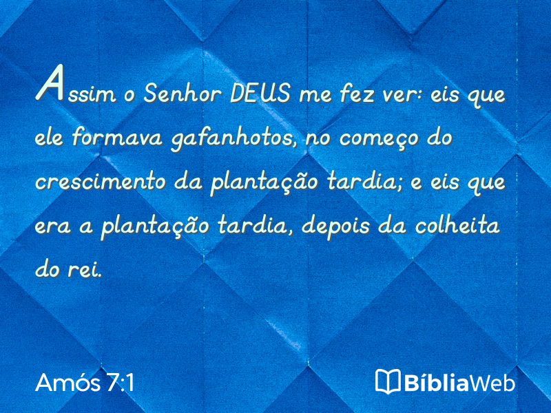 Amós 7:1 em imagem para compartilhar