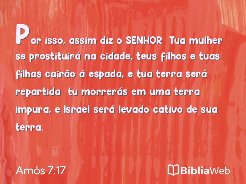 Amós 7:17 em imagem para compartilhar