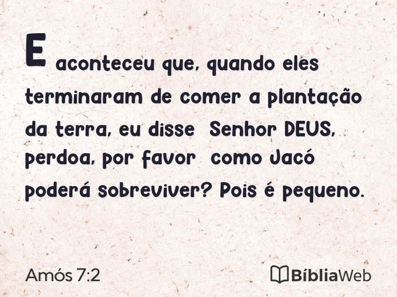 Amós 7:2 em imagem para compartilhar