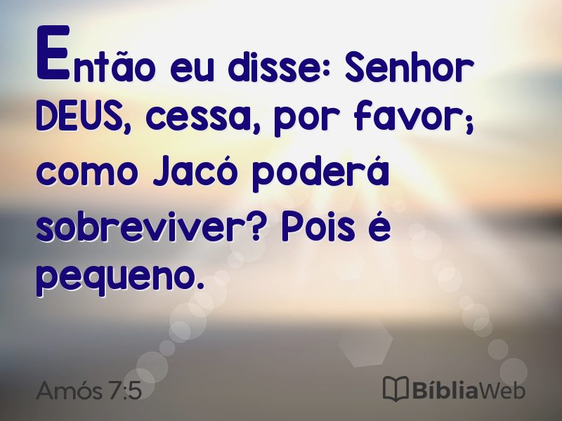 Amós 7:5 em imagem para compartilhar