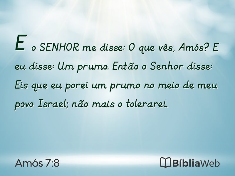 Amós 7:8 em imagem para compartilhar