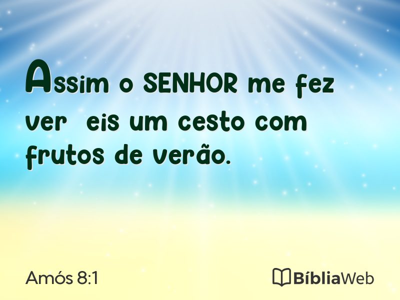 Amós 8:1 em imagem para compartilhar