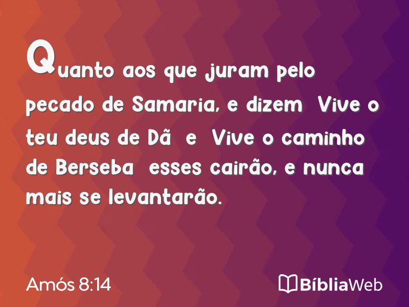 Amós 8:14 em imagem para compartilhar