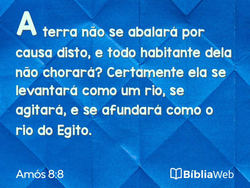 Amós 8:8 em imagem para compartilhar