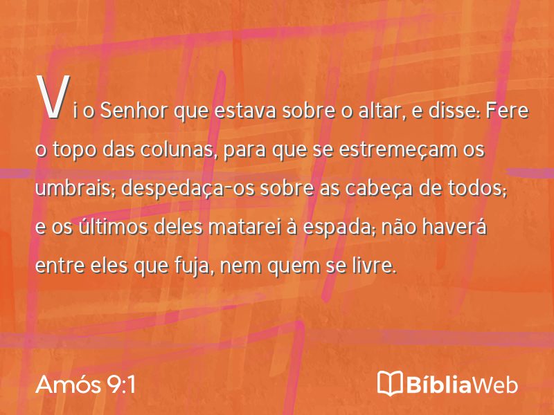 Amós 9:1 em imagem para compartilhar