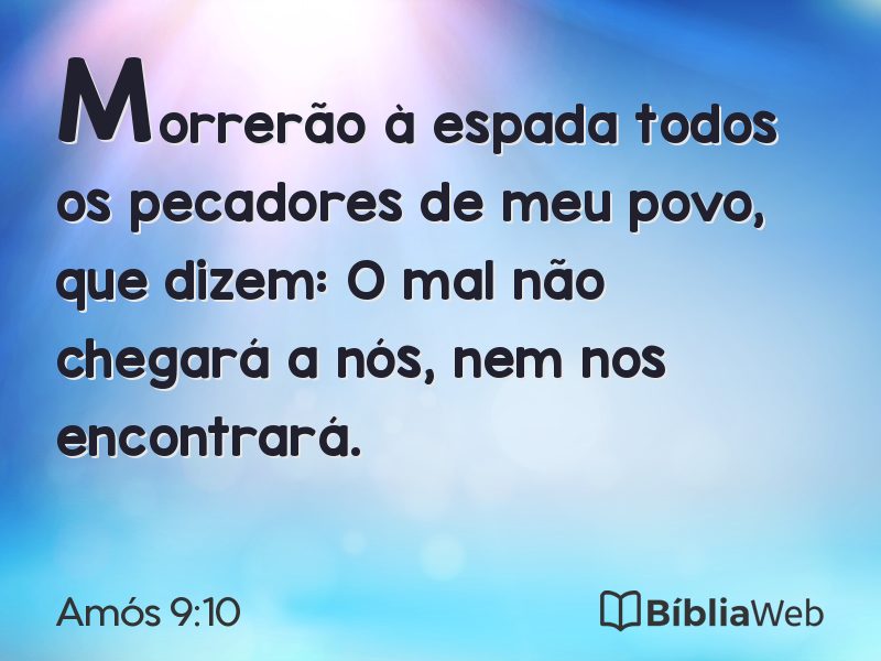 Amós 9:10 em imagem para compartilhar