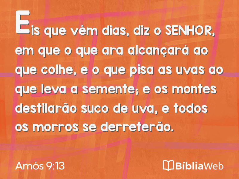 Amós 9:13 em imagem para compartilhar