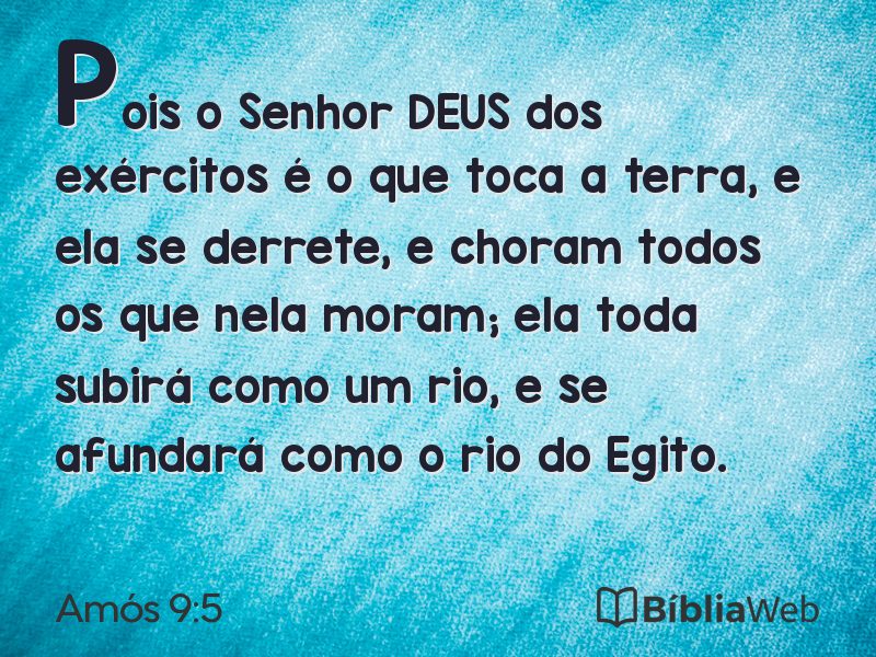 Amós 9:5 em imagem para compartilhar