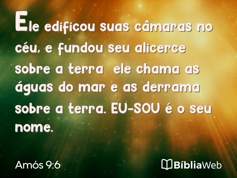 Amós 9:6 em imagem para compartilhar