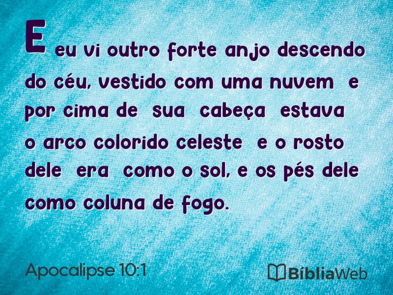 Apocalipse 10:1 em imagem para compartilhar