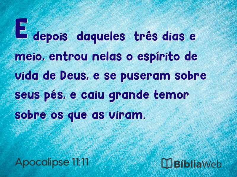 Apocalipse 11:11 em imagem para compartilhar
