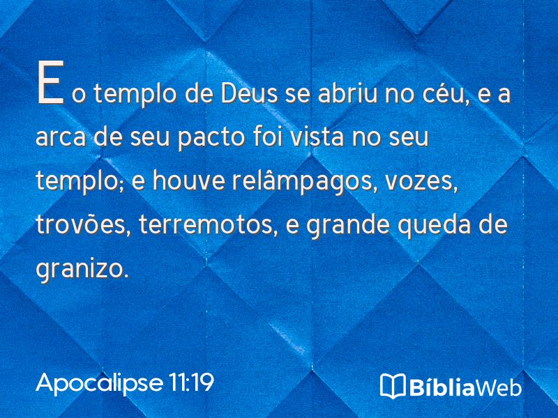 Apocalipse 11:19 em imagem para compartilhar