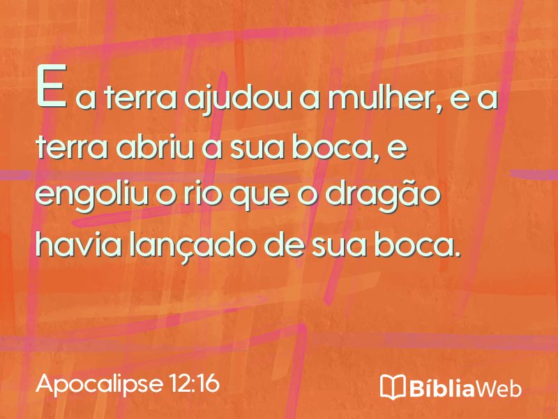 Apocalipse 12:16 em imagem para compartilhar