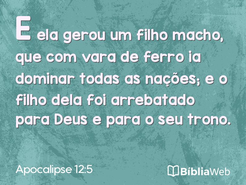 Apocalipse 12:5 em imagem para compartilhar