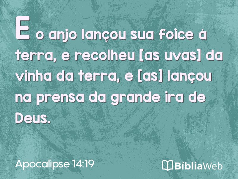 Apocalipse 14:19 em imagem para compartilhar