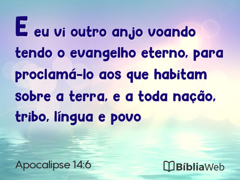 Apocalipse 14:6 em imagem para compartilhar