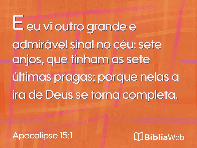 Apocalipse 15:1 em imagem para compartilhar