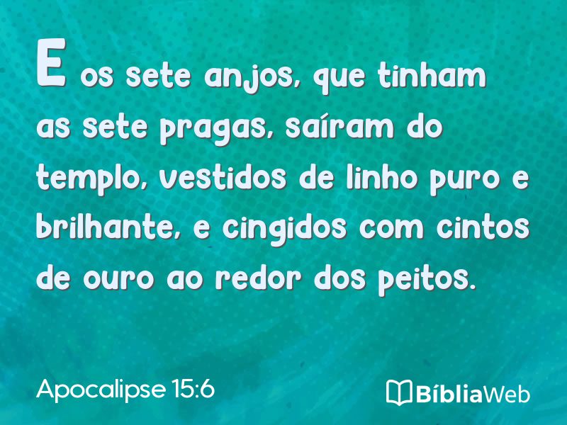Apocalipse 15:6 em imagem para compartilhar