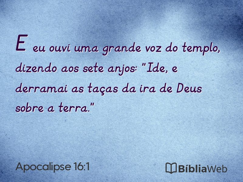 Apocalipse 16:1 em imagem para compartilhar