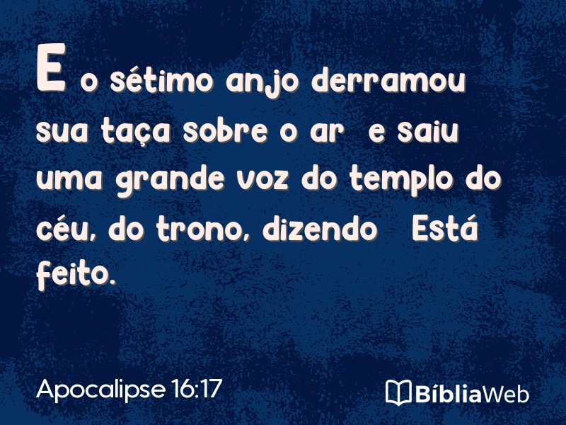 Apocalipse 16:17 em imagem para compartilhar