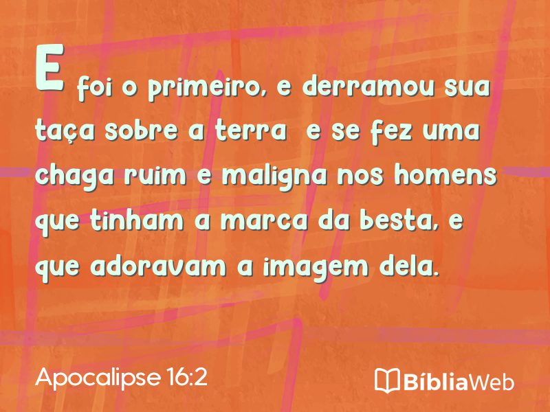 Apocalipse 16:2 em imagem para compartilhar