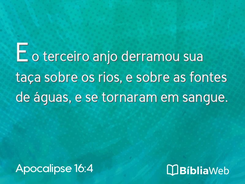 Apocalipse 16:4 em imagem para compartilhar