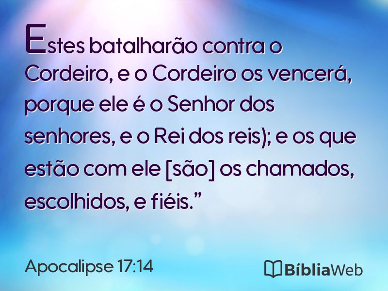 Apocalipse 17:14 em imagem para compartilhar