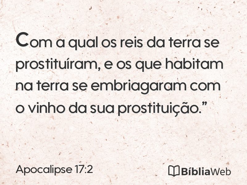 Apocalipse 17:2 em imagem para compartilhar