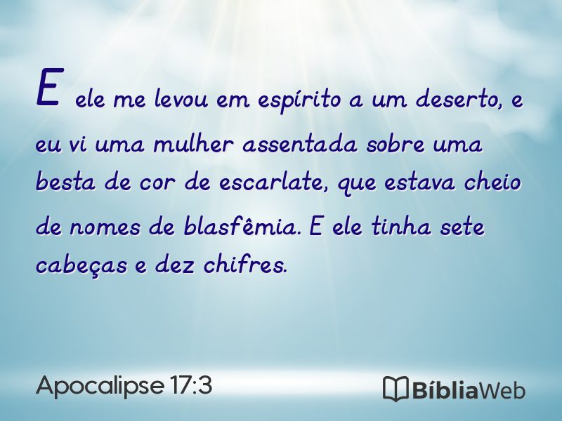 Apocalipse 17:3 em imagem para compartilhar