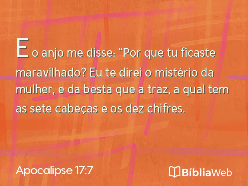Apocalipse 17:7 em imagem para compartilhar