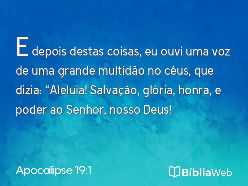 Apocalipse 19:1 em imagem para compartilhar